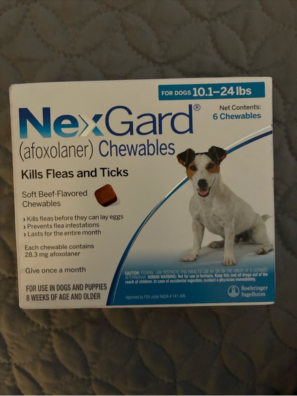 Nexgard 10.1-24 lbs 6 month supply flea & tick prevention SALE PRICE